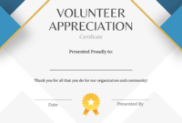 Volunteer Certificate Templates: A Formal Guide To Recognition