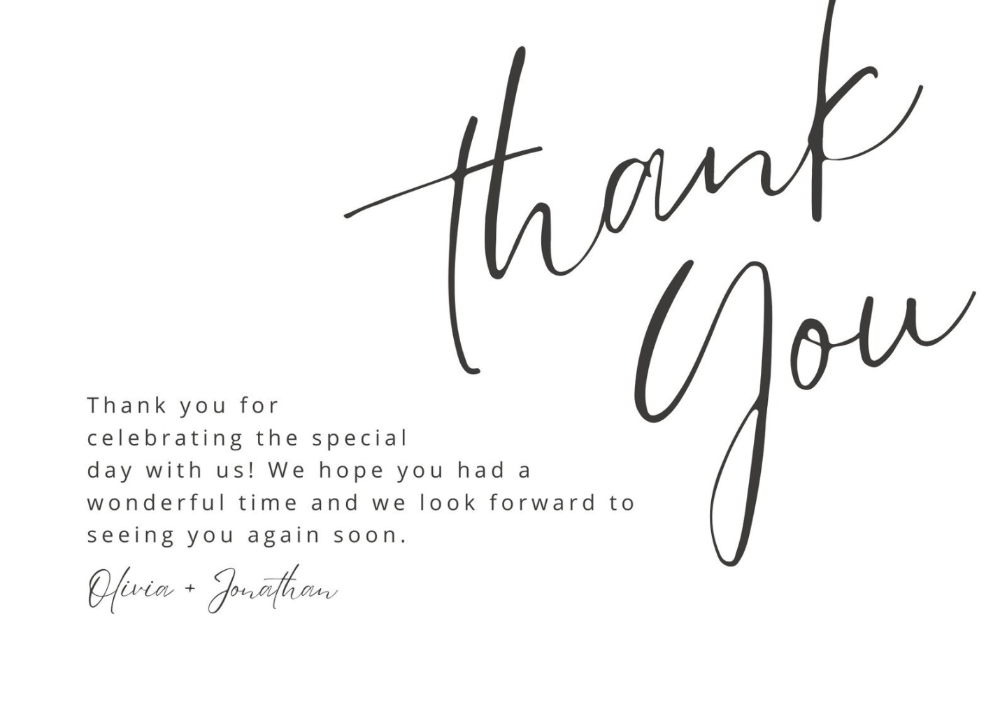 Printable, customizable thank you card templates  Canva