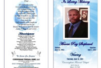 Commemorative Cards For Funeral Services: Complimentary Templates