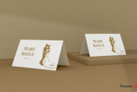 Elegant Table Place Card Template For Formal Events