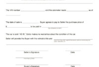 Vehicle Purchase Agreement Template