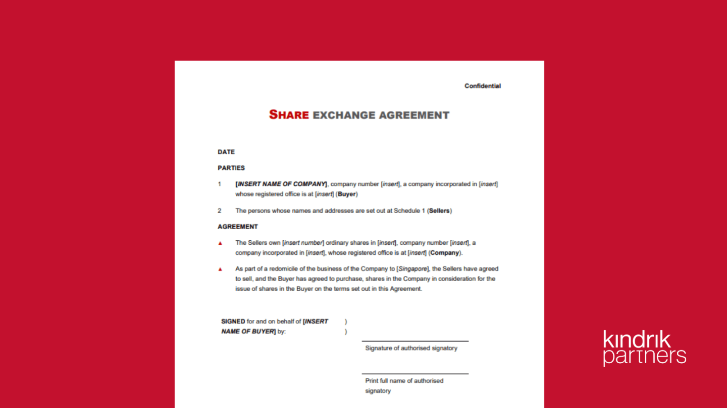 share exchange agreement  kindrik