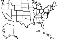 A Blank Template Of The United States Map