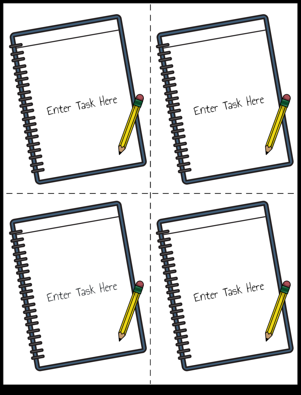 Task Card Template — Task Card Maker  StoryboardThat