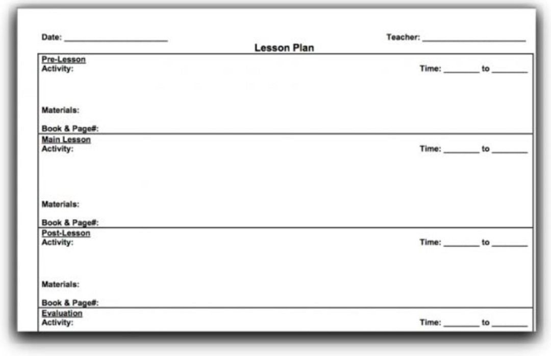 Top  Lesson Plan Template Forms and Websites - HubPages