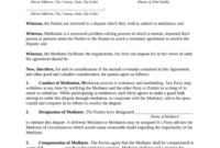 Workplace Mediation Agreement Template