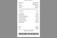 Cash Register Receipt Template: A Formal Guide