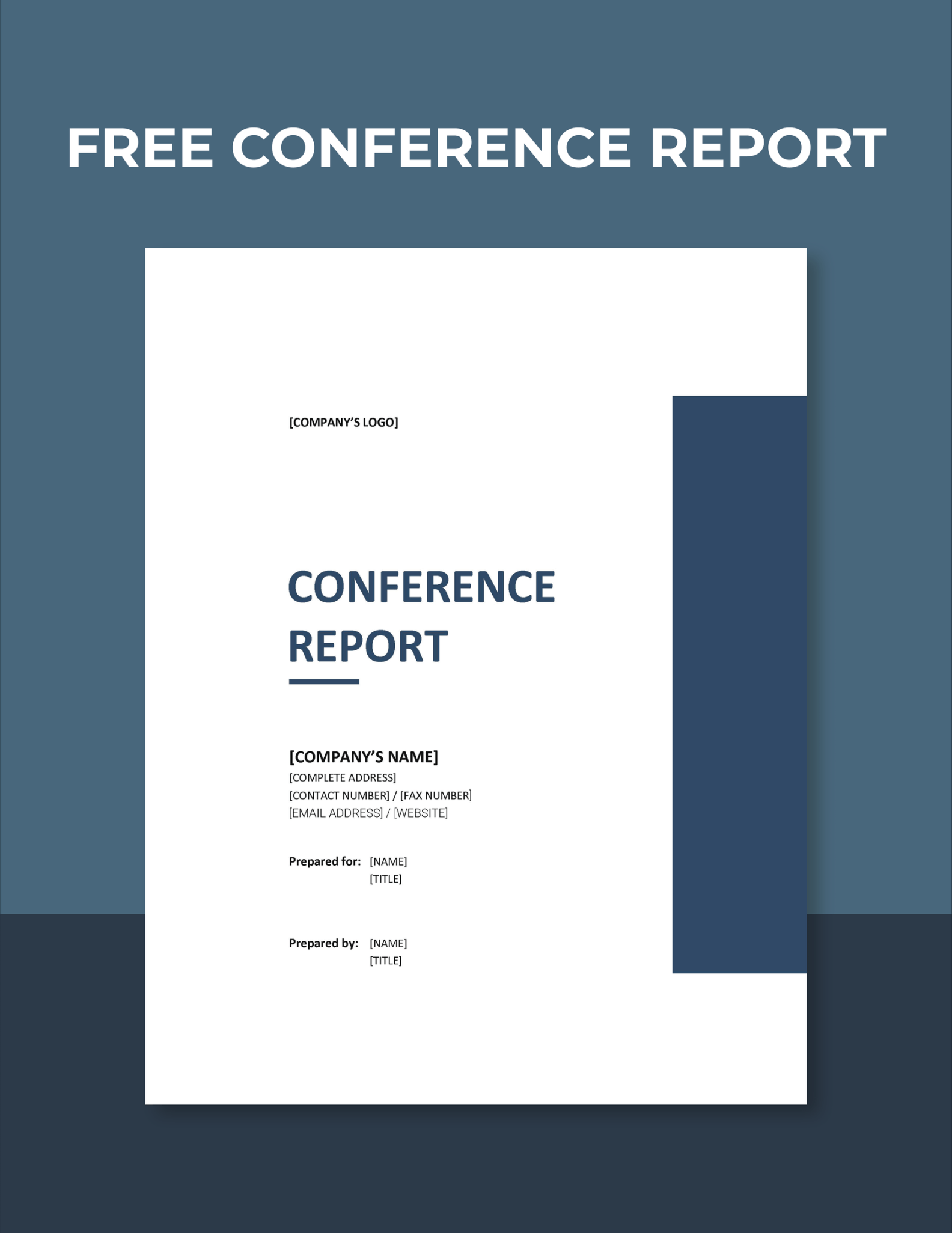 Conference Report Template in Word, Pages, Google Docs - Download