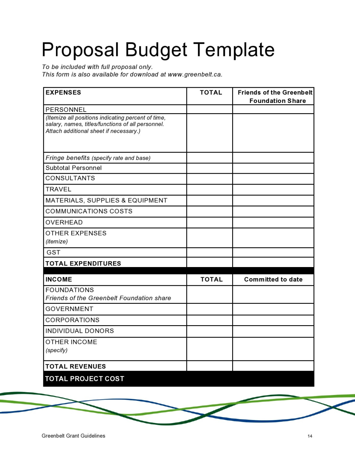 Free Budget Proposal Templates (Word & Excel) ᐅ TemplateLab