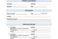 Generic Incident Report Template