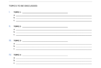 Comprehensive Meeting Agenda Templates For Word: A Guide For Formal Business Meetings