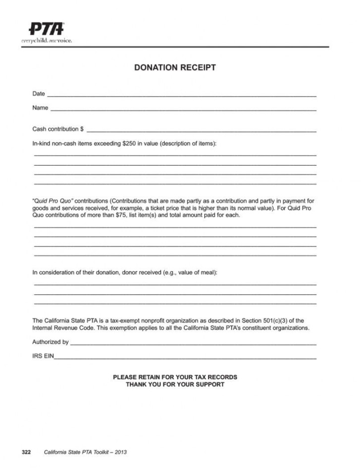 Gift In Kind Donation Receipt Template  EmetOnlineBlog