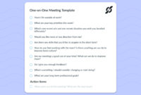 One-on-One Staff Meeting Agenda Template