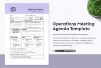 Operations Meeting Agenda Template