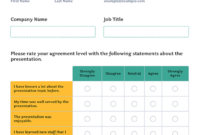 Comprehensive Presentation Evaluation Form Templates For Formal Assessments