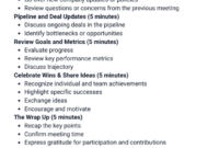 Comprehensive Sales Meeting Agenda Templates For Efficient Team Coordination