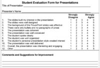 Presentation Evaluation Rubric